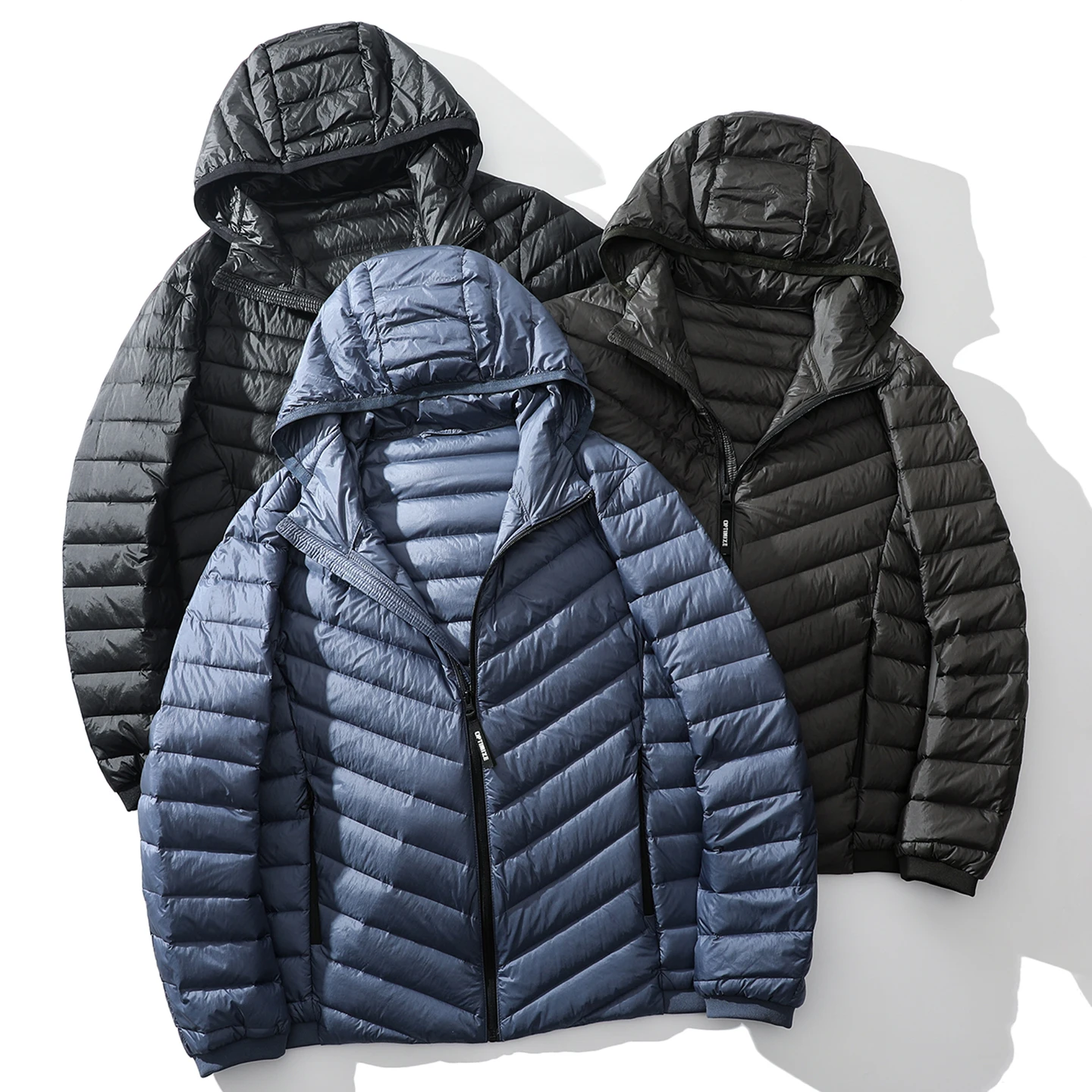 

Водонепроницаемая техника! Складываемый! Легкий пуховик 90 White Du Down! Зимняя мужская спортивная повседневная куртка с капюшоном для отдыха и ежедневной носки