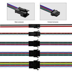 2 3 4 5 6 Pin JST SM LED Connector Cable 3A 5A Male Female Plug Wire Connector For Pixel Light WS2812 Led Strips Driver Battery