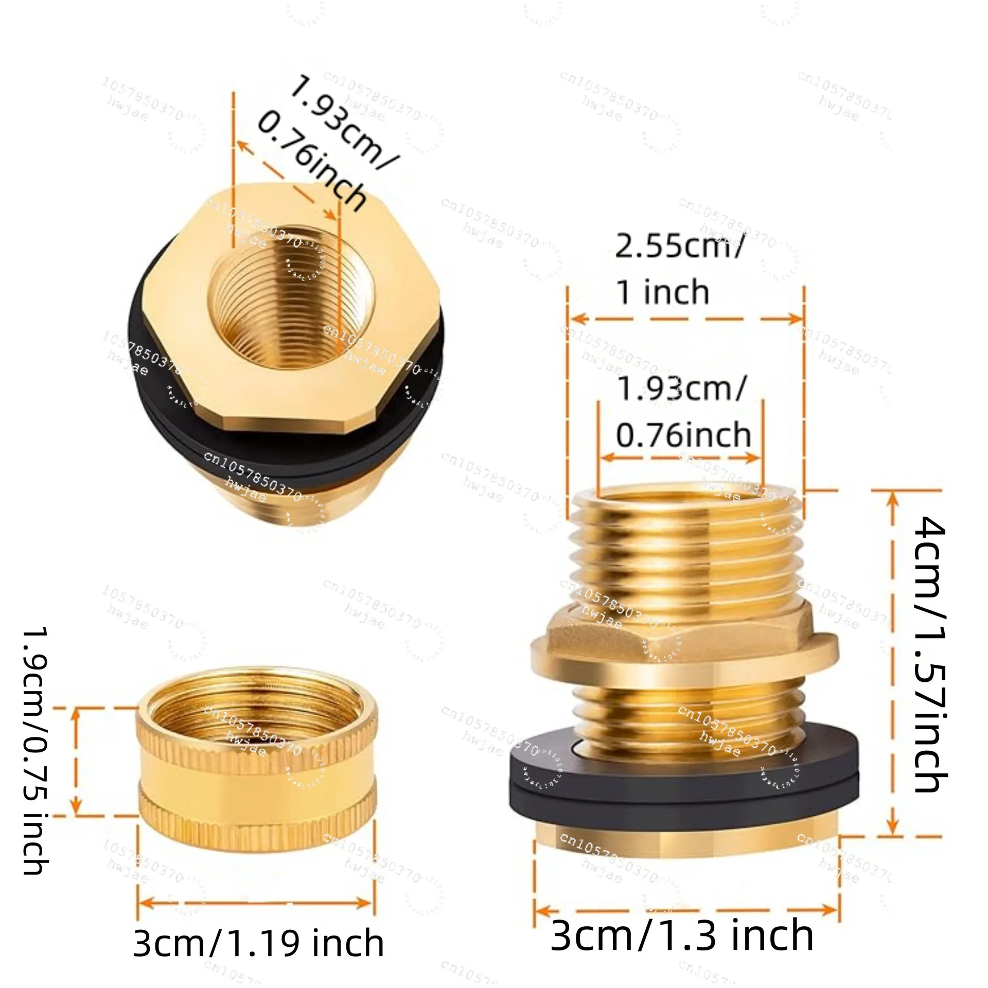 Brass Male Garden H…