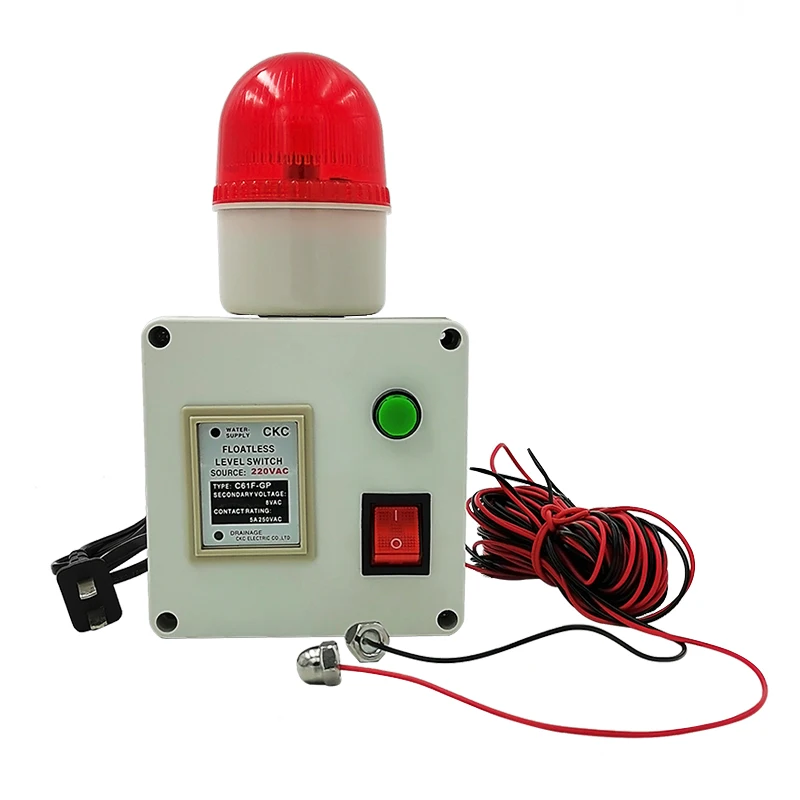 Wireless high low water level alarm automatic sensing of water saturation shortage remote sound and light alarm control switch