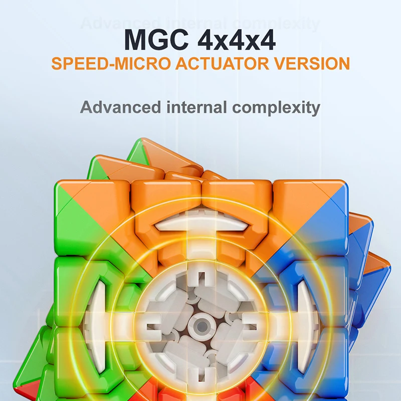 YJ MGC bearing version 4x4 M Magnetic Megaminxeds pyramid Magic SpeedCube Cubo Magico Toys