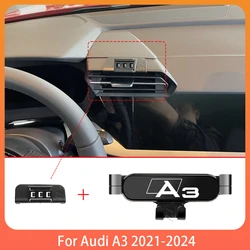 Phone Holde Car For Audi A3 S3 8Y 2021-2024 Mobile Support Special Fixed Bracket GPS Base Mount Stand Interior Accessories