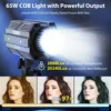 COLBOR CL60 COB ビデオライト RGB 2700K-6500K ビデオ撮影用カメラフラッシュ写真照明 Youtube tiktok ランプ APP 制御 2