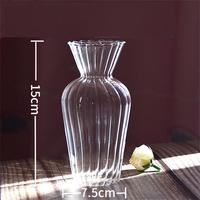 Transparent Glass Vases for Plant Bottle Flower Pot Nordic Creative Hydroponic Terrarium Arrangement Container Flower Table Vase