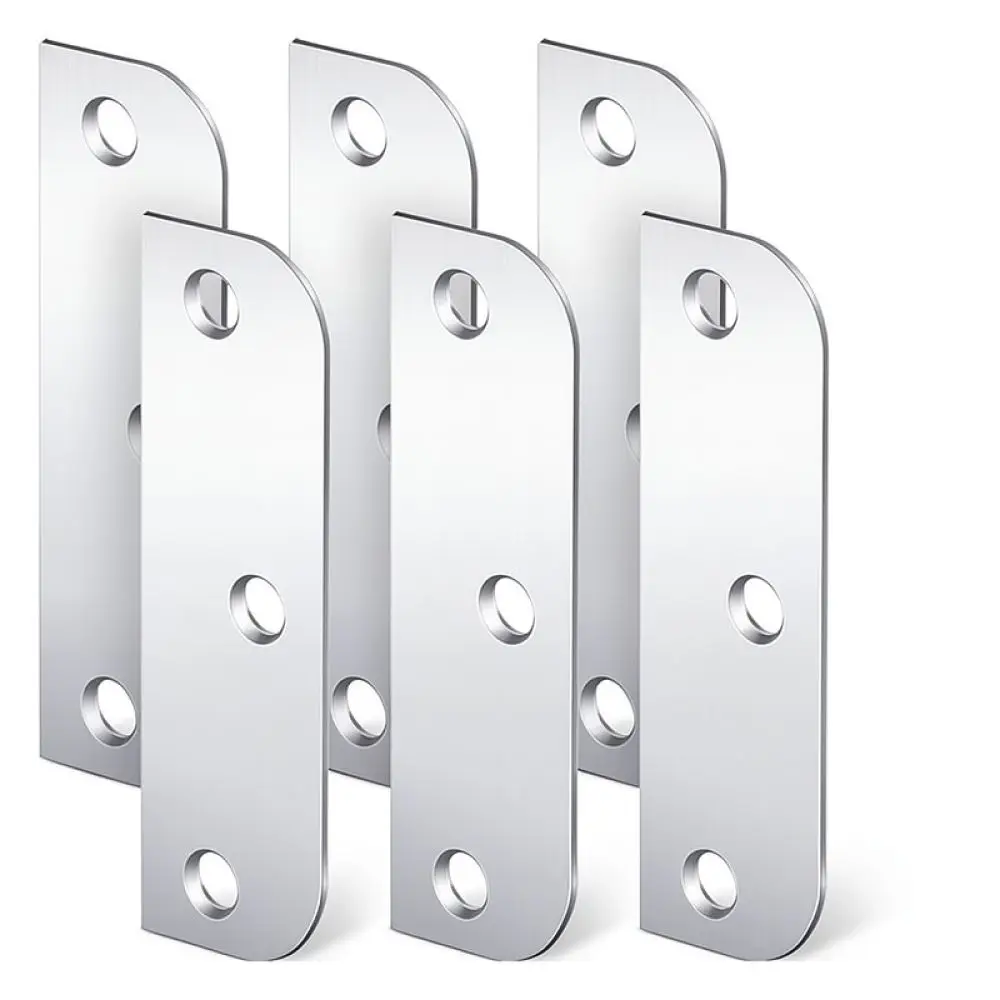 Stainless Steel Hinge Plate Repair Kit Door Hole Cover Filler Hardware For Cabinet Wooden Door Fixation Tool