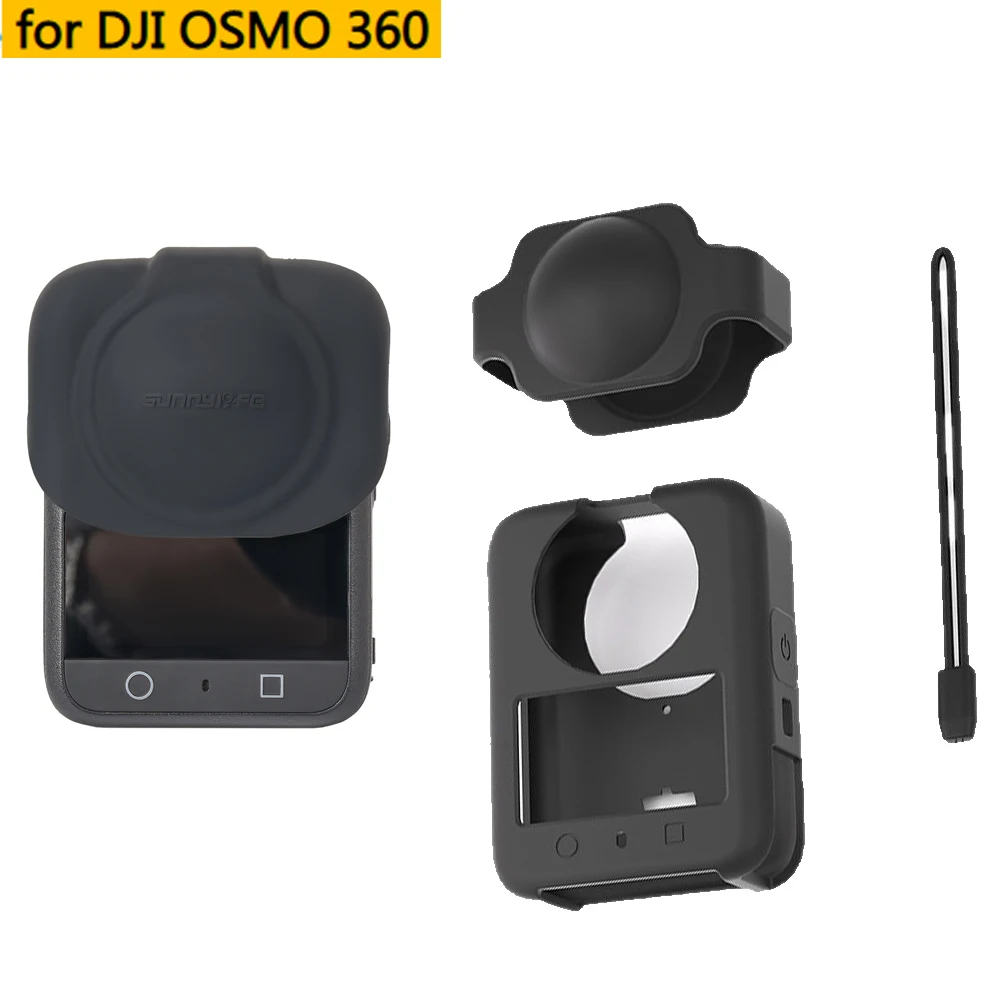 

Silicone Case Cover with Lens Cap for DJI OSMO 360,Soft Protective Sleeve Skin Cover All-Round Protector Case Camera Accessories