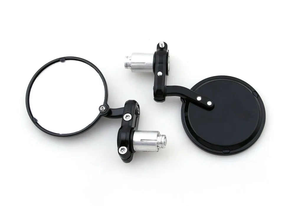 

Artudatech 1" Motorcycle Handle Bar End Mirrors Motorbike Rearview Mirror Universal Black