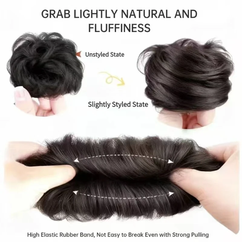 Venda de liquidação perucas femininas perucas de fibra sintética estilo pão fofo