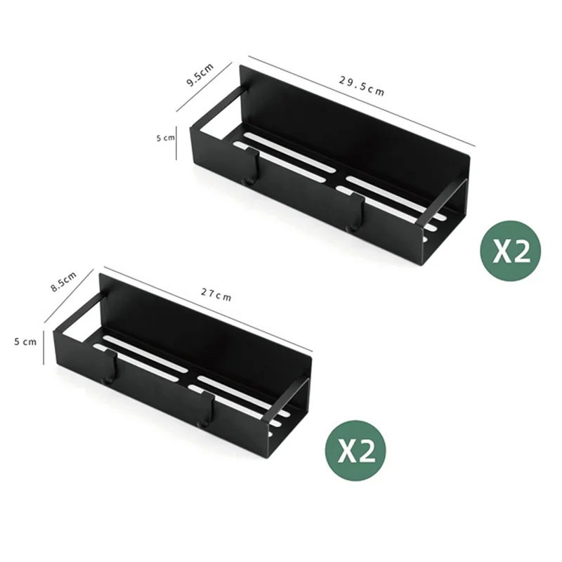 

KYCOR-4PCS Полки для специй для холодильника Универсальные органайзеры для хранения для стиральной машины Магнитные полки для стиральной машины