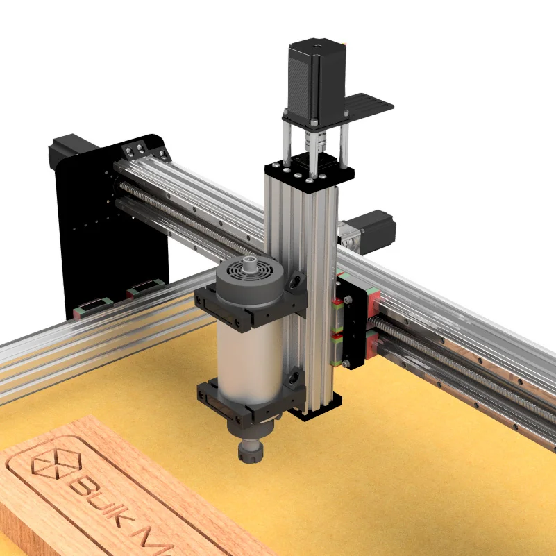 BulkMan3D ULTIMATE Bee 4-Axis CNC Engraver Machine GRBL Control Ball Screws HGR Rails Precision Engraving for Metal Wood PCB DIY