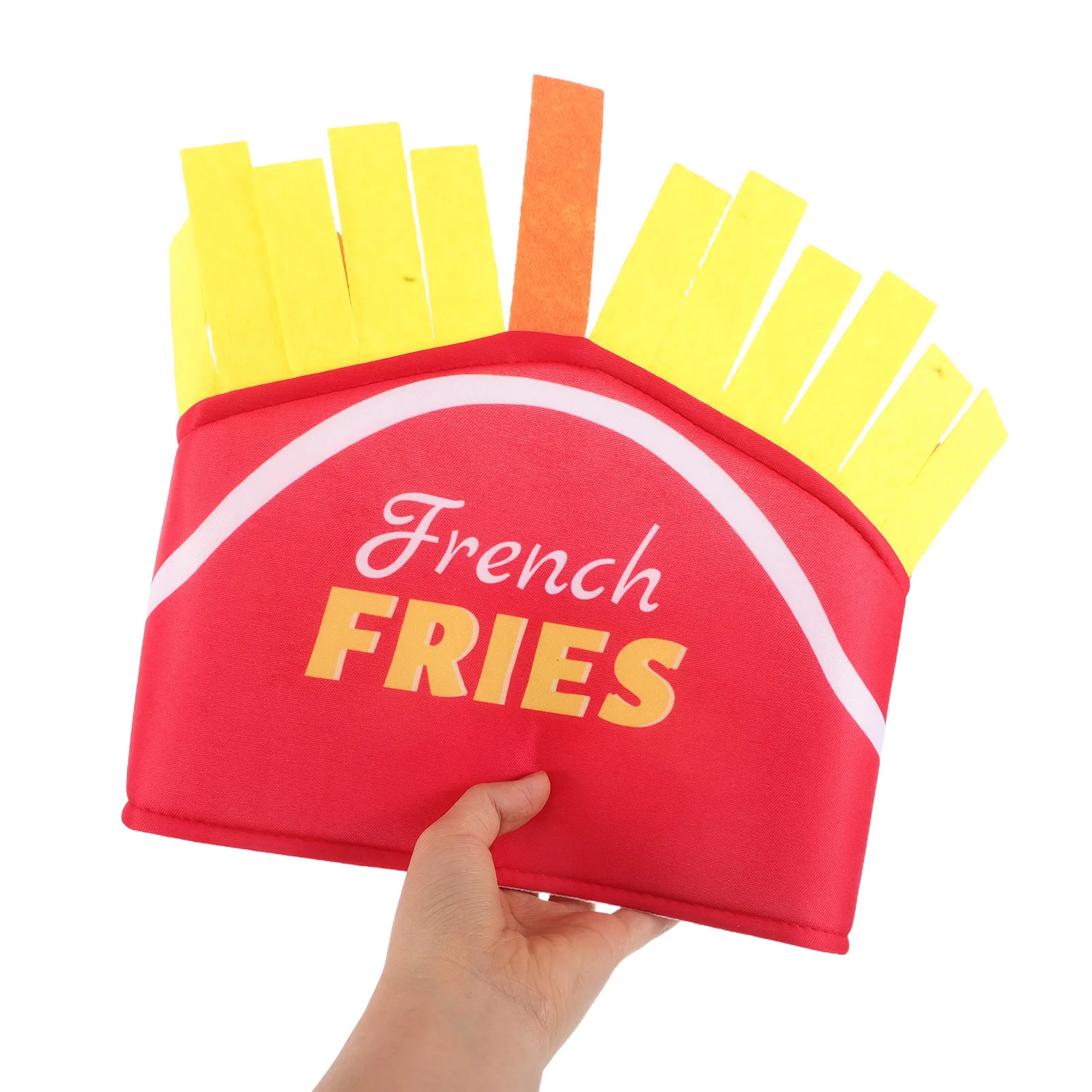 

French Fries Hat Decor Novelty Costume Accessory for Adults Unique Thanksgiving Event Carnival Party Headdress Fun Performance