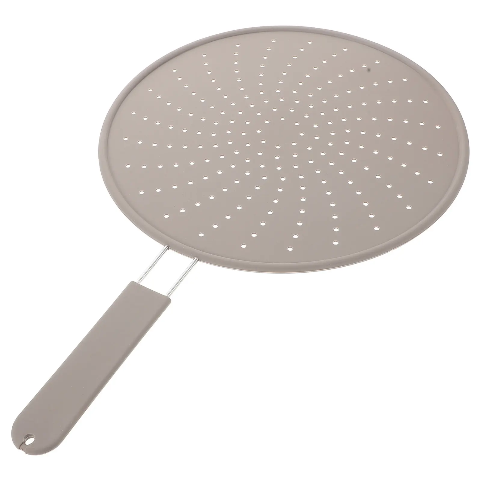 Silicone Splatter Screen for Deep Fryer and Stovetop Grease Splatter Shield Ergonomic Round Design Stove Splash Guard Cookware