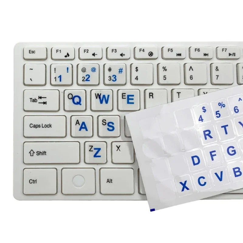 Computer Keyboard Sticker English Language Keypad Decals Keyboard Cover PVC Film for PC Laptops Mechanical Keyboard