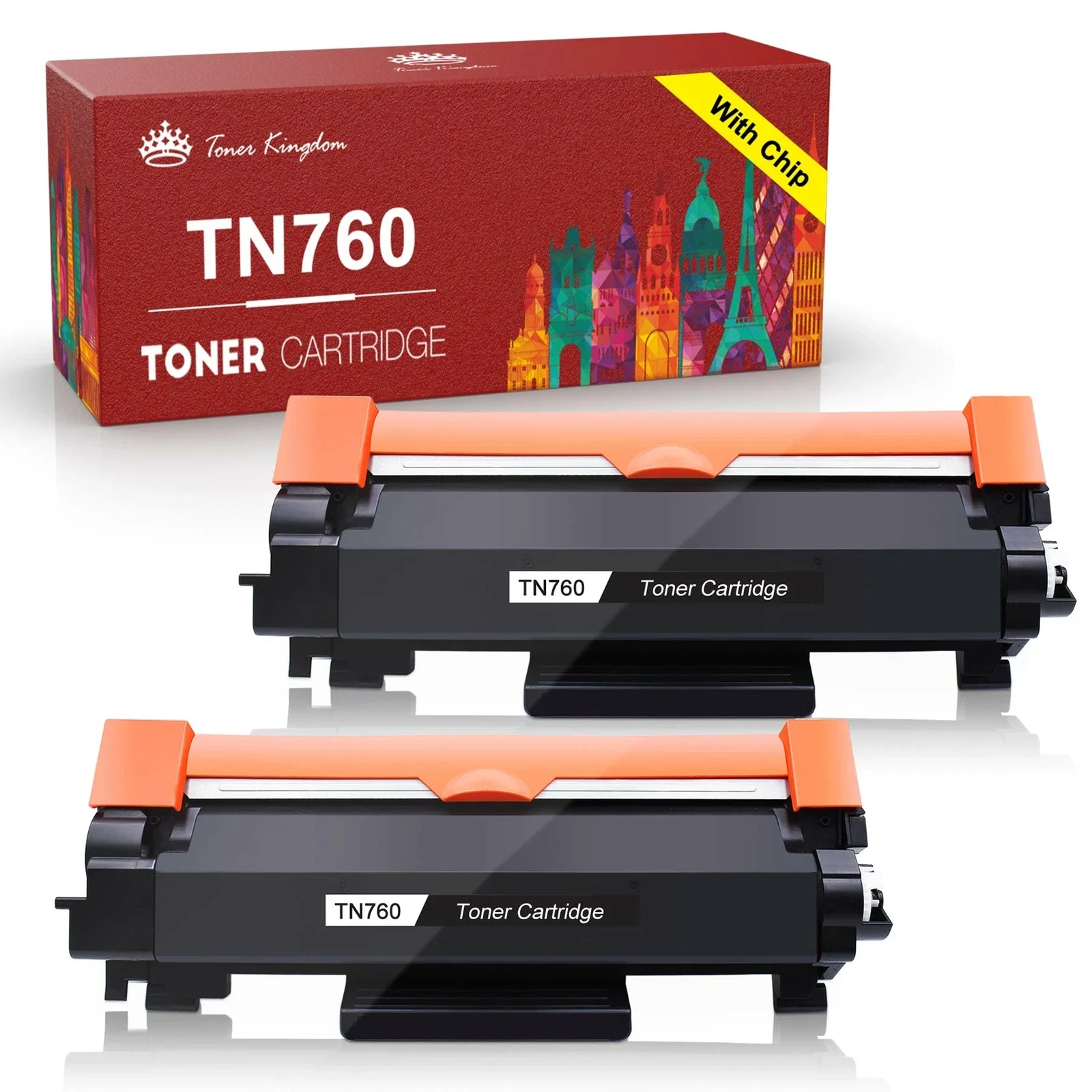 

2PK TN760 совместим с Brother TN730 HL-L2370DW L2395DW, НОВИНКА