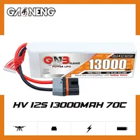 GAONENG GNB 13000mAh HV 12S 70C 140C 45.6V QS12 LiPo Battery 10inch Xclass FPV 1/7 1/8 scale vehicles FMS EDF Jets and 3D Plane