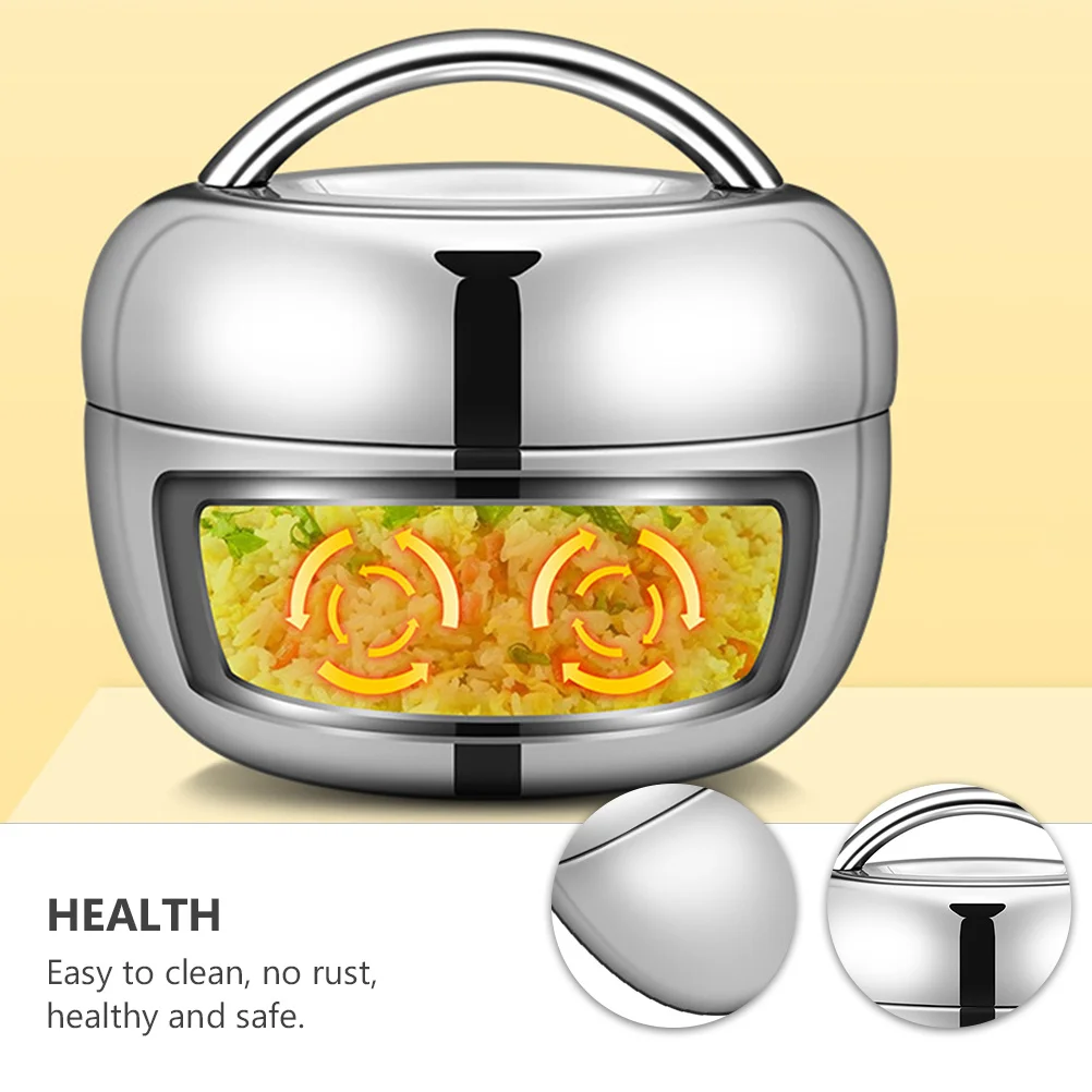 

Stainless Steel Double-Layer Lunch Box 1300ml Portable Bento Container for School Office Outdoor Picnic Bento Box