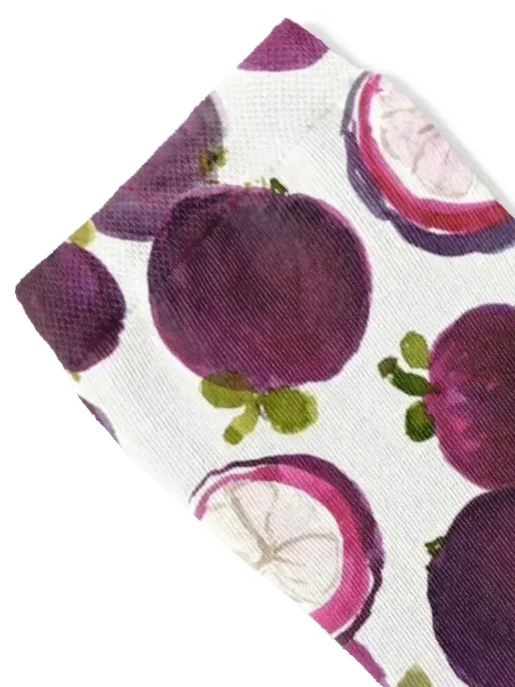 MANGOSTEEN MANIA Purple Tropical Fruit Socks winter thermal Men's cycling basketball Men's Socks Luxury Women's