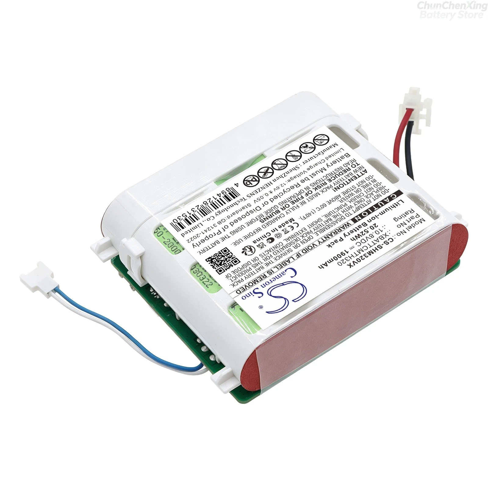 Cameron Sino 10.8V 1900mAh Replacement Vacuum Cleaner Battery for Shark XBATTCMTH320