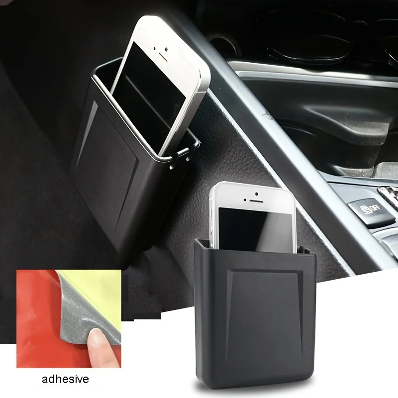 

Car Mobile Phone Storage Box Car Phone Holder Easy To Install Durable Plastic Car Organizer Accessory