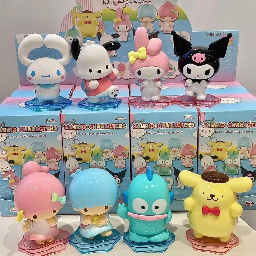

Новый Kuromi My Melody Hangyodon Cinnamoroll Pompom Purin аниме слепая коробка фигурка настольный милый орнамент подарок украшение Kawaii