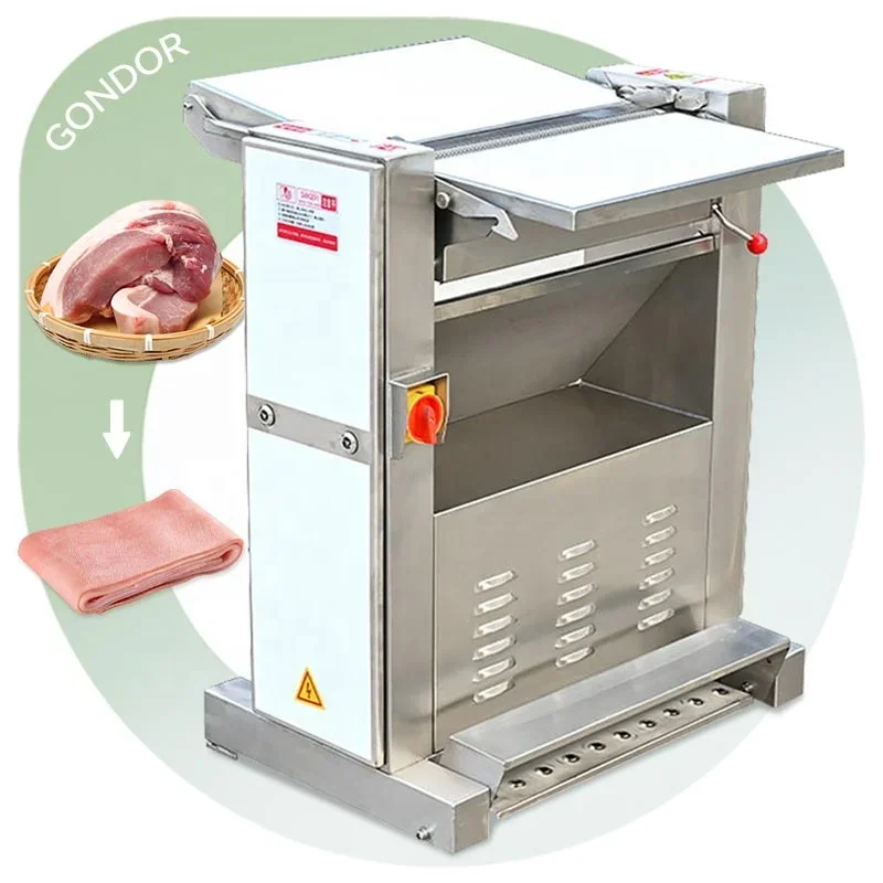 

Meat Peel Cutter Slicer Pork Skinner Remove Pig Skin Peeler Lamb Skin Machine