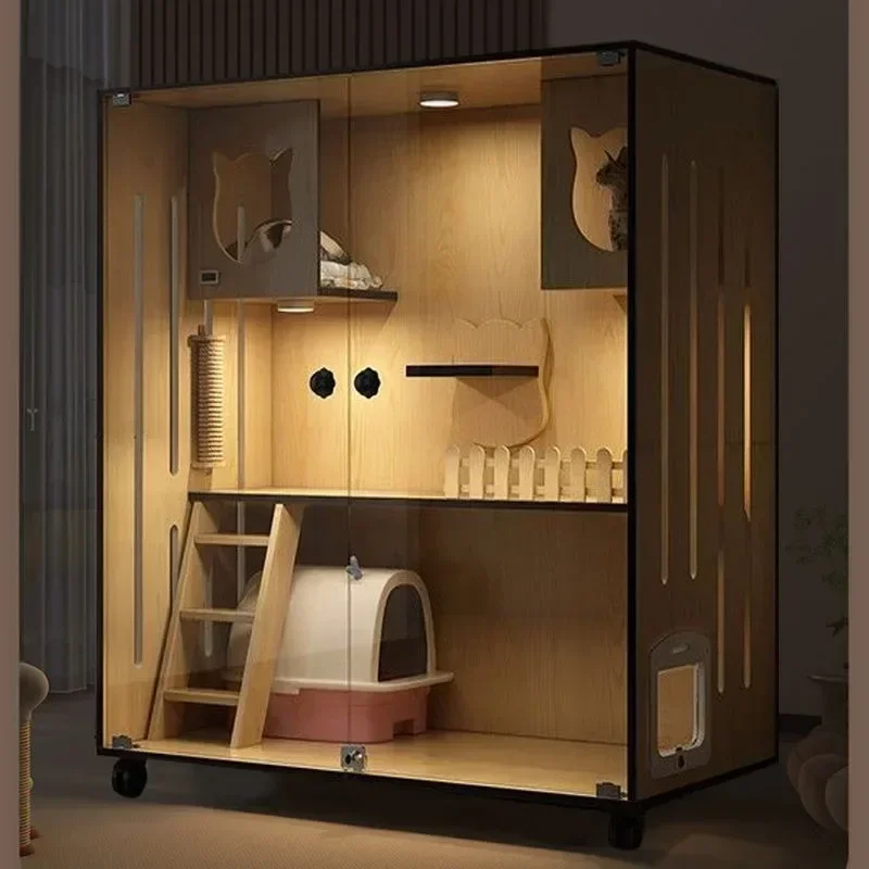 

Small unit catage, indoor garden, luxury catvilla, catcabinet, automatic pet villa, cat nest, enclosed