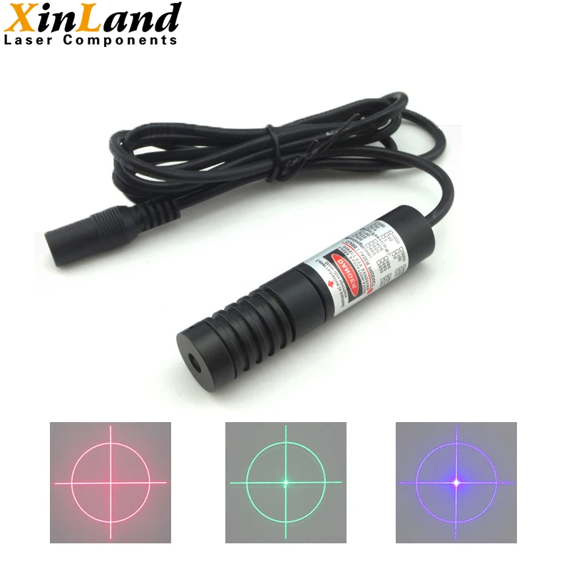 Green Blue  Light Module Various Lens Angles Circle with Crosshair Red