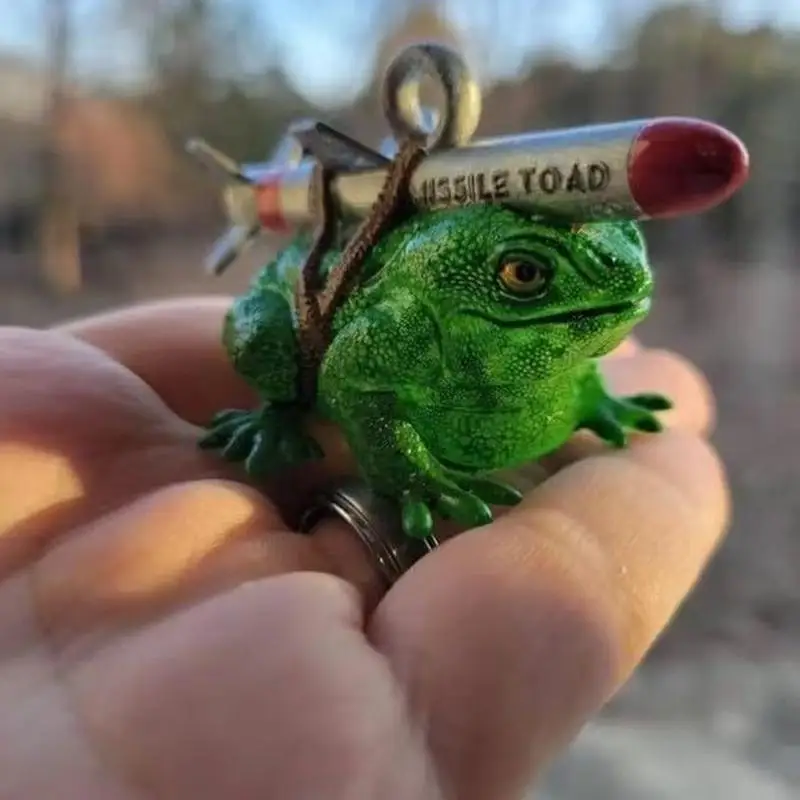 Missiles Toads Hanging Ornament Christmas Tree Decorations Joke Mistletoe Decors Rockets Toads Pendant for Xmases Party Decors