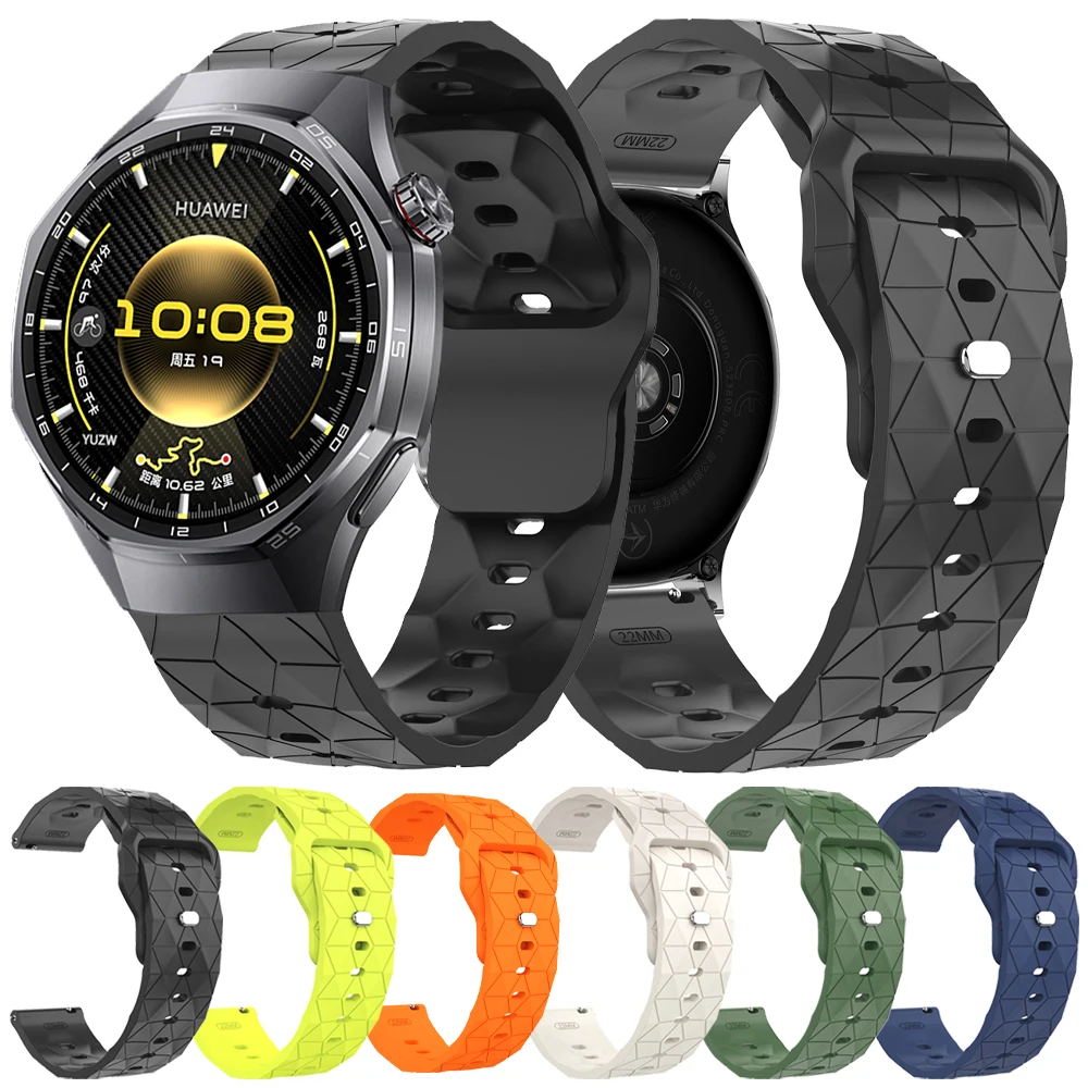 Silicone 22mm Watch Strap for HUAWEI WATCH GT 6 6Pro 46mm Band GT 5 4 3 2 46mm HONOR Magic Watch4 GS 3 Pro Replacement Bracelet