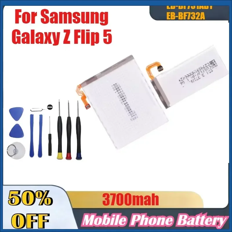 3700mah EB-BF731ABY EB-BF732A High-Quality Battery for Samsung Galaxy Z Flip 5 SM-F731U F731 F732 Replacement Batteries