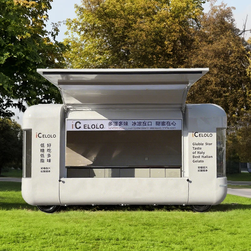custom.Cloud Warehouse Dining Coffee Mobile Truck Scenic Area Market Stall Outdoor Mobile Bar Fast Food Trailer