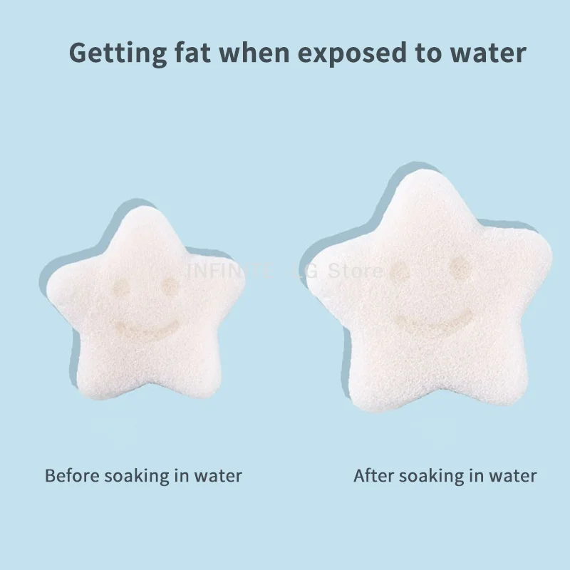 Picture 3: 1PCS Baby Shower Sponge Baby Konjac Shower Sponge Newborn Face Washing Bath Rubbing Sponge