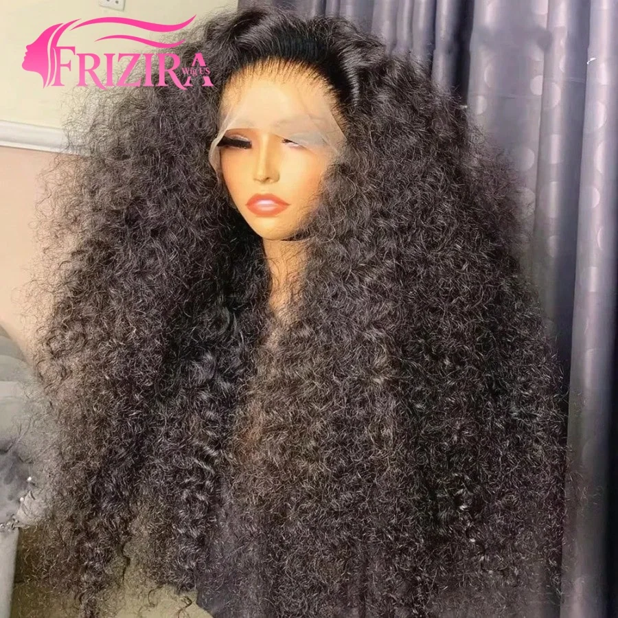 

30 38 Inch 13x6 Curly Wigs Human Hair 250% Density HD Lace Frontal Wigs Human Hair Pre Plucked Deep Wave Wigs Human Hair For Women Natural Color