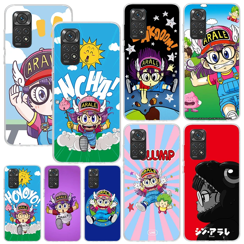 Dr Slump Arale Anime Phone Case For Xiaomi Redmi Note 13 12S 11S 10S 12 11E 10 Pro Plus 11T 9S 9 8T 8 7 Art Fundas Back Cover