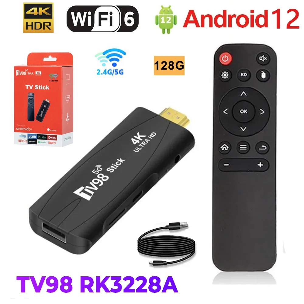 

ТВ-приставка TV98 RK3228A, 4K, Android 2,4, Wi-Fi ГГц