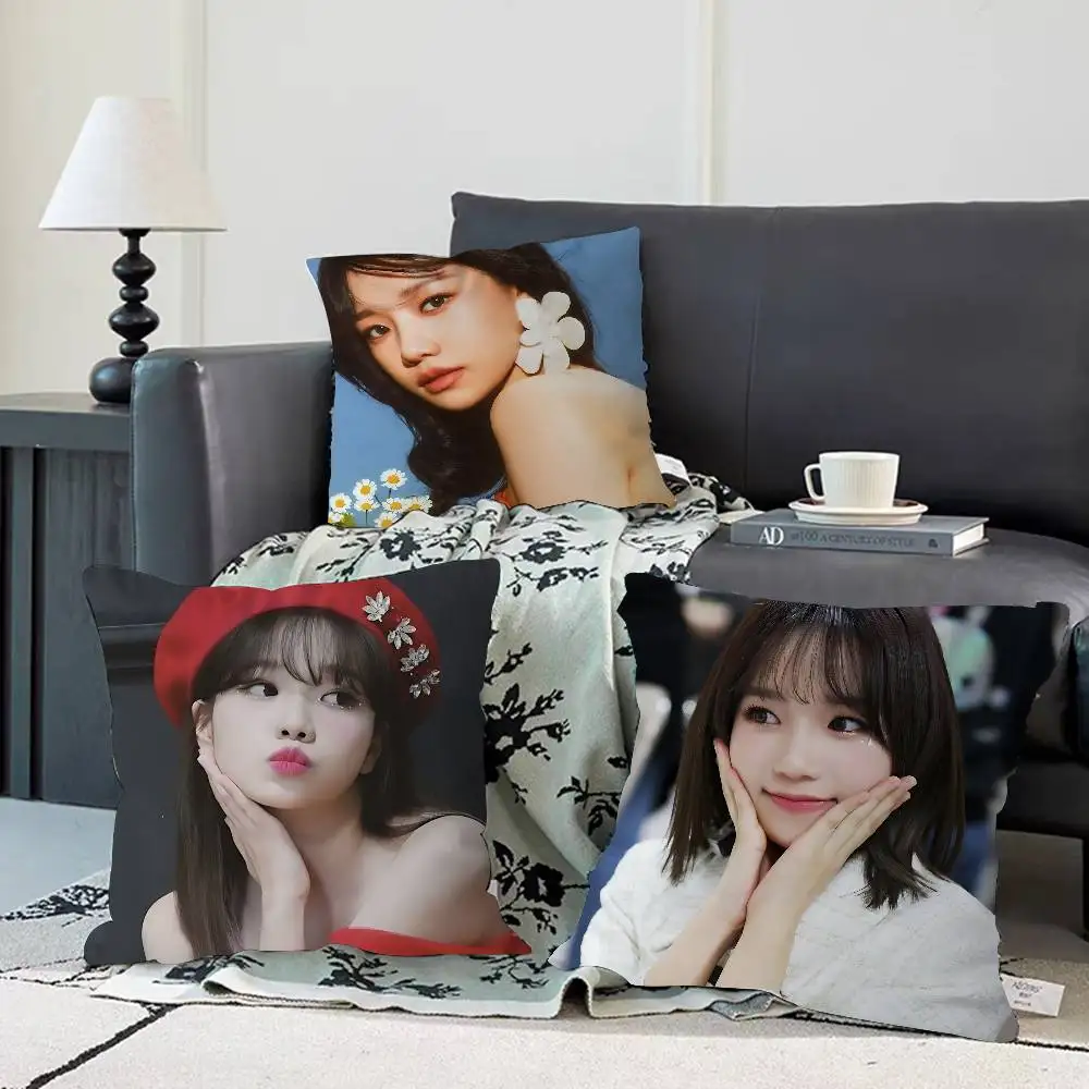 

K-POP Singer J-Jo Yu Ri-i Наволочка Съемный моющийся чехол для подушки – всесезонный мягкий лен