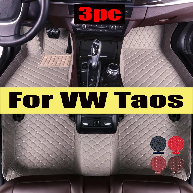 

Floor Mats For VW VW Taos Tharu 2020~2023 Waterproof Tapetes Para Automovil Car Mats Alfombra para Auto Car trunk mat