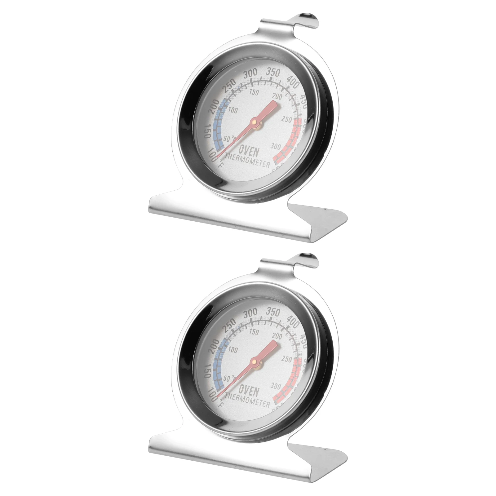 

2Pcs Stainless Steel Thermometer 50-300℃ Double Scale Oven Temperature Gauge for Baking BBQ Frying Cooking Kitchen Tool