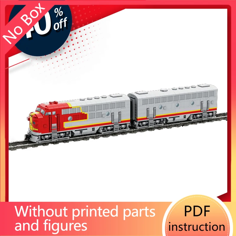building bricks set Diesel Electric Locomotive Passenger Service Cab Unit Railways Freight Hauling Unit  brick setChristmas