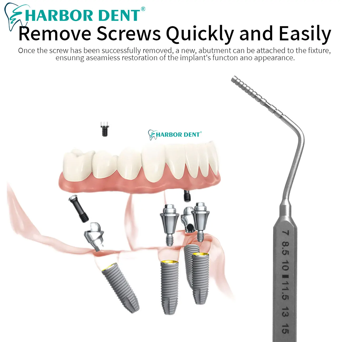 Dental Guided Implant Surgery Kit Stainless Steel Tissue Punch Pilot Reaming Anchor Drills Guider