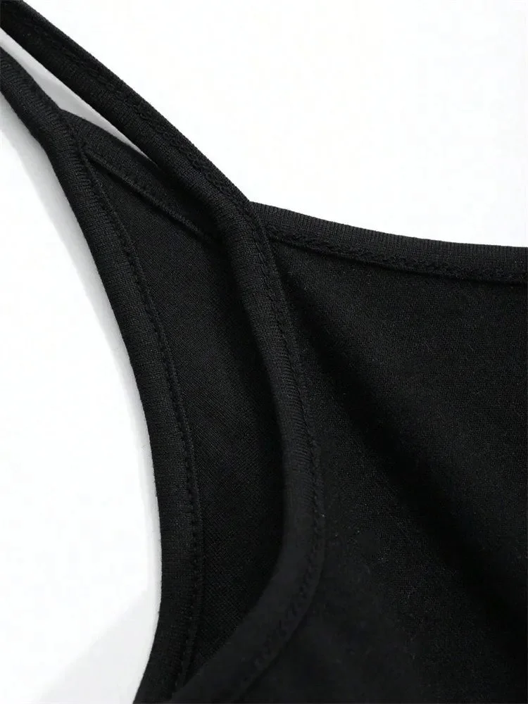 Women Backless Cami Crop Top Summer Solid Color Casual Sleeveless Top Streetwear Y2K Clothes image 6