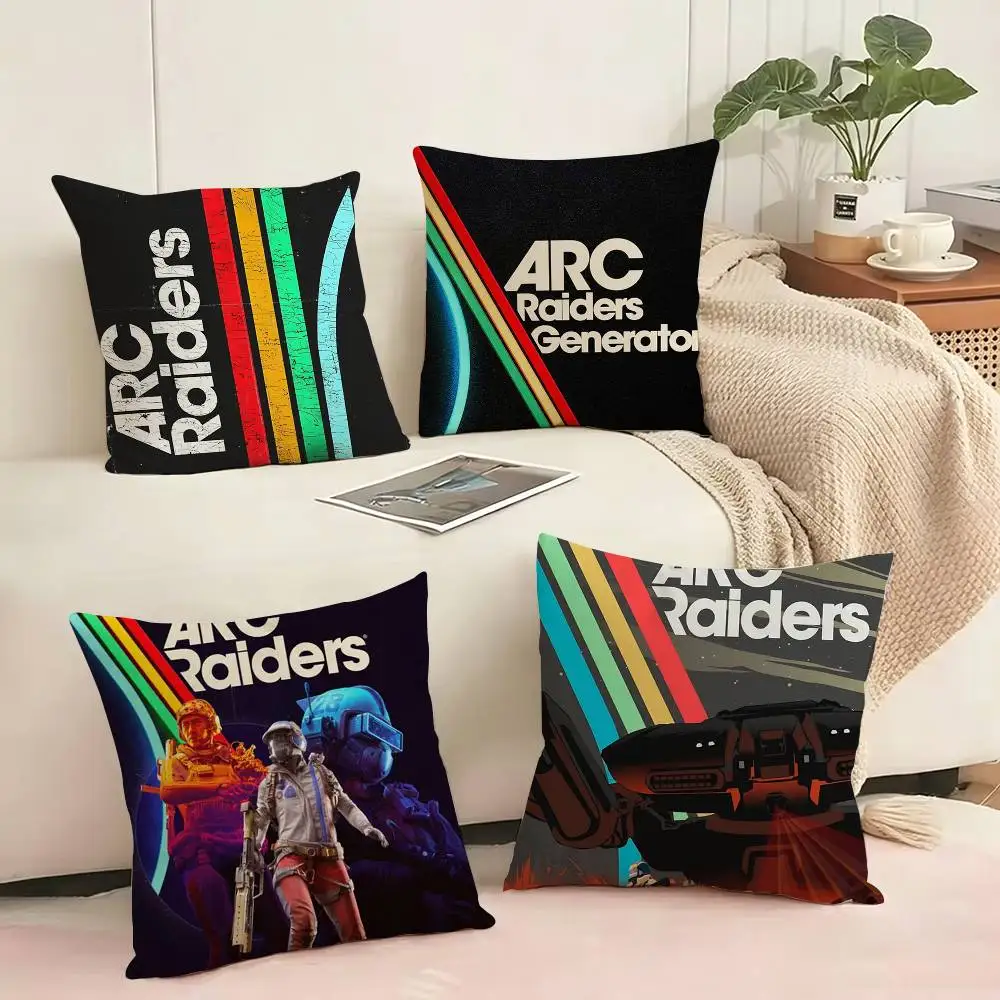 Game A-ARC R-R-Raiders   Square Double-Sided printed Pillow Case Bedroom Bedside Pillow Sofa Cushion Cover Gift