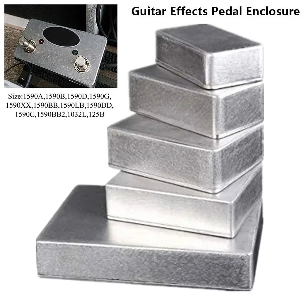 1Pcs 1590 Series Guitar Effects Pedal Enclosure Effects Pedal Aluminum Diecast Stomp Box Case Multiple Sizes Toggle Switch Box