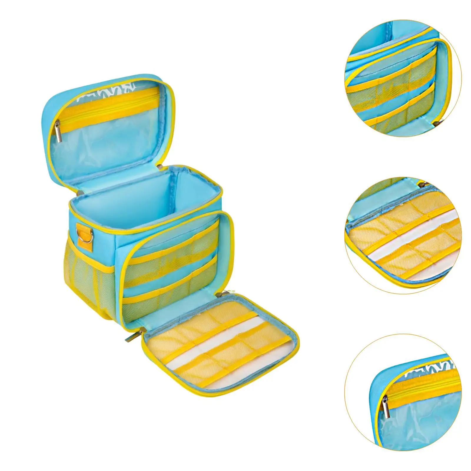 حقيبة آلة التعليم المبكر حقيبة ألعاب تعليمية تحمل حاوية قصة سفر محمولة 300D من قماش أكسفورد للسفر