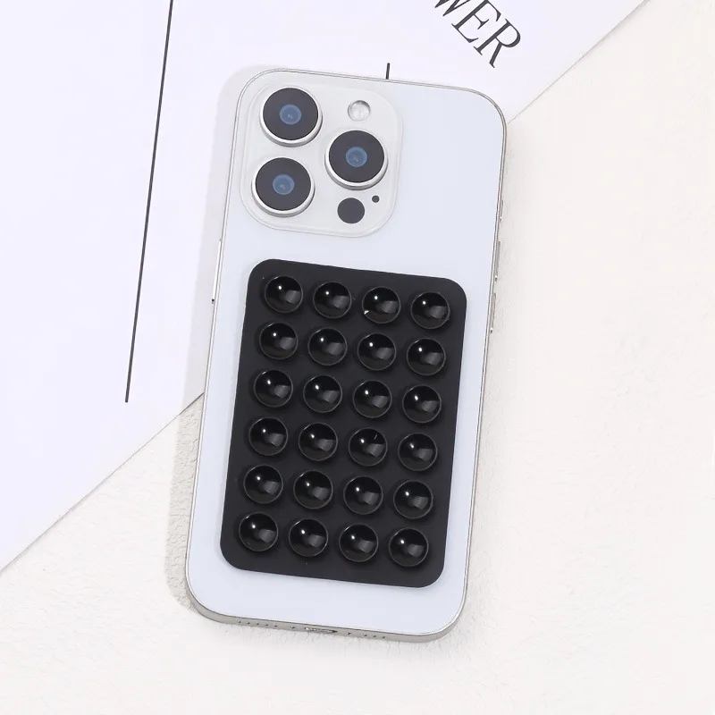 Silicone 24 Suction Phone Holder Multifunctional Suction Cup Mat Wall Stand Anti-Slip Single Sided Case Glue Mount Back Stickers - view 3