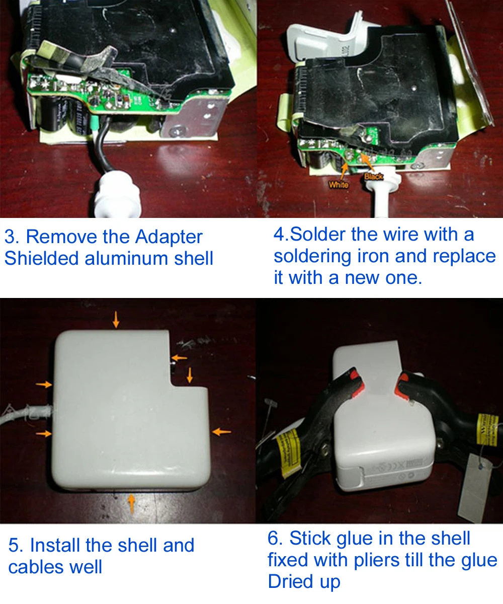 Reparatur Ersatz magnetische AC/DC Magsaf * 1 2 Adapter Kabel Kabel für Apple MacBook Air Pro 45W 60W 85W Ladegerät