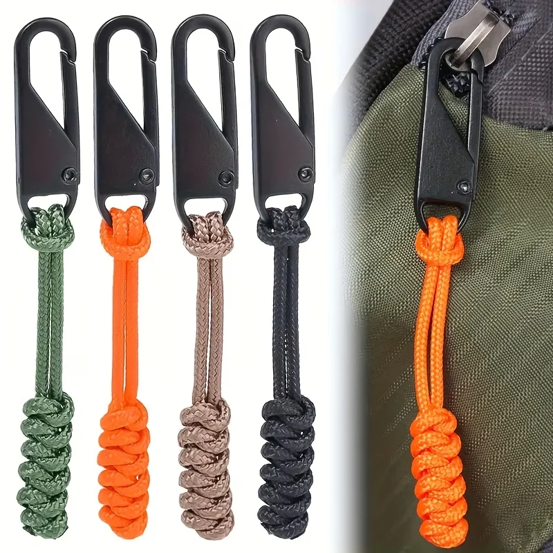 5/10pcs Umbrella Cord Braided Zipper Pulls, Multipurpose Zipper Repair,Suitable for Travel Bags, Backpacks, Handbags Accessories