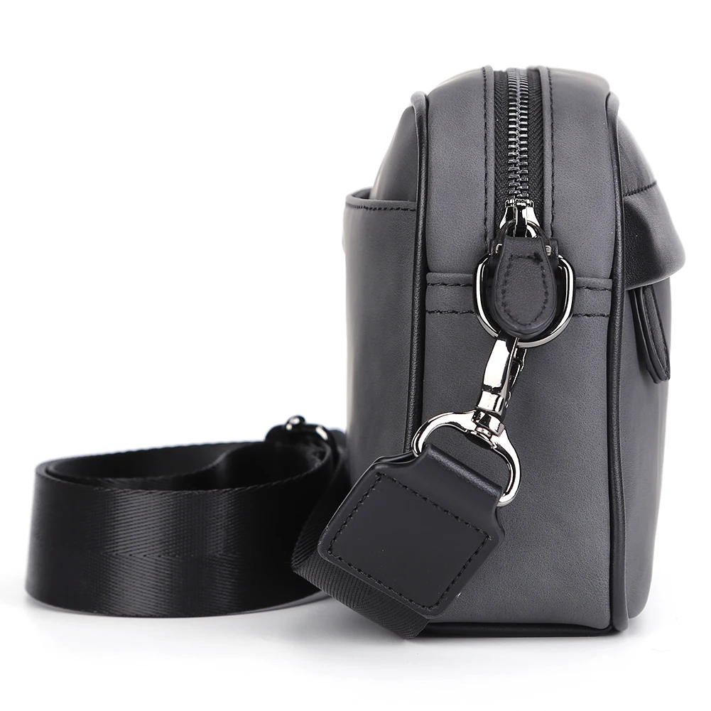 عادية الأعمال الكتف محفظة النمط الكلاسيكي الرجال حقائب كروسبودي واسعة حزام حقيبة ساعي صغيرة مربعة منقوشة الذكور حقيبة يد بحمالة