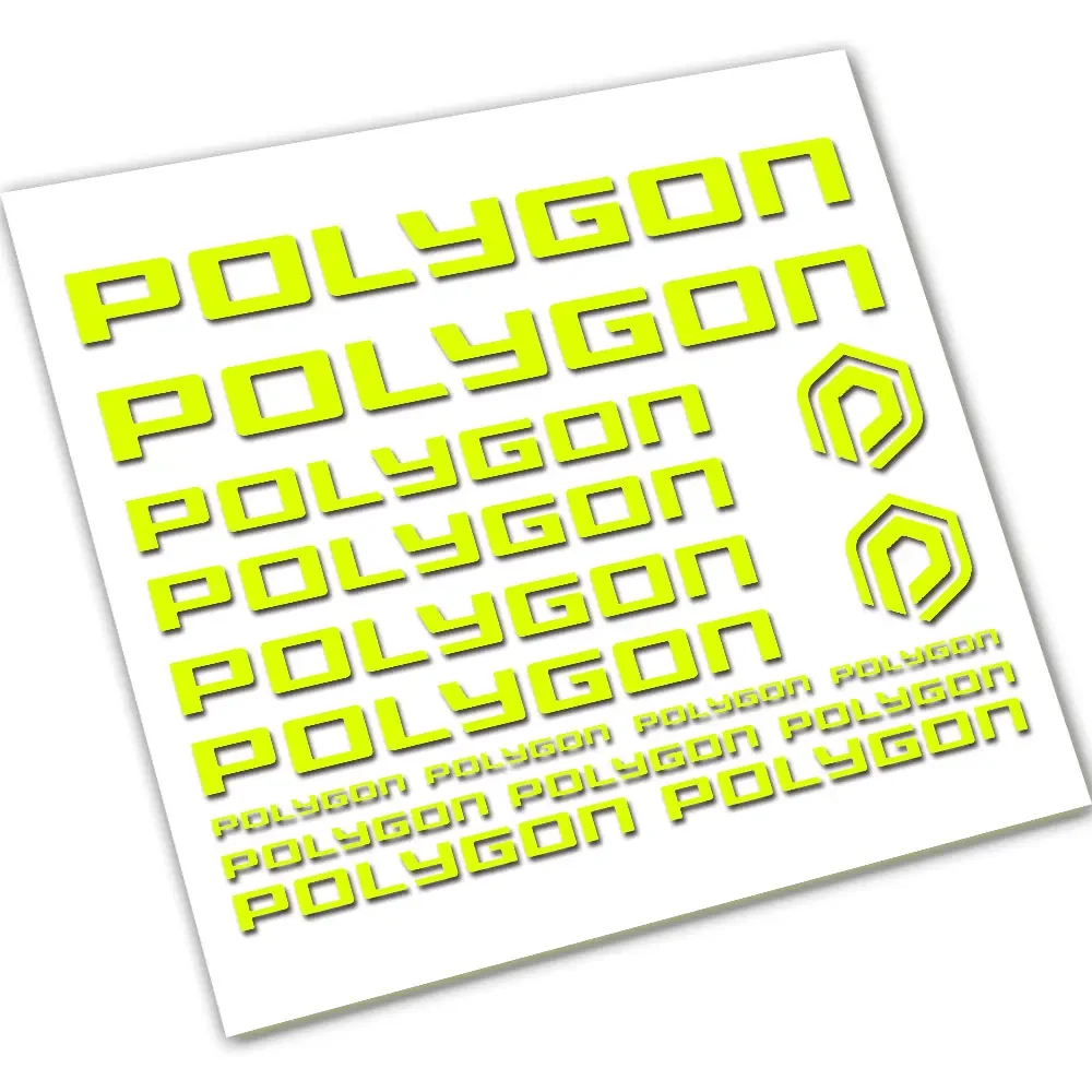 Kit For polygon Bike Bicycle Frame Sticker Decal (Sticker No background Die Cut )