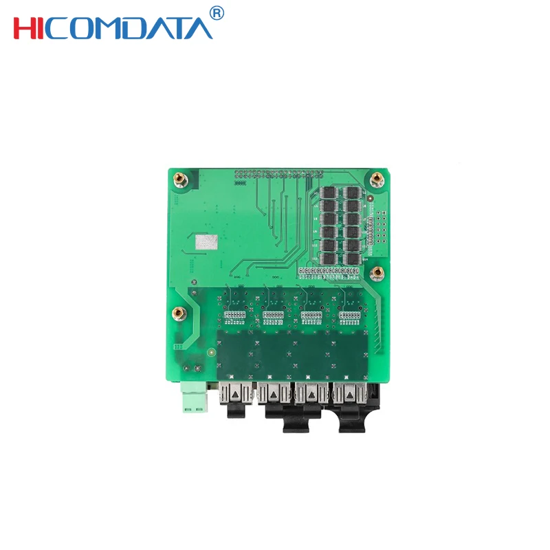 HICOMDATA Ethernet Industrial Switch 1000Mbps 8 Ports Gigabit 6 Fiber 2 RJ45 Port Intrinsically Safe Switch